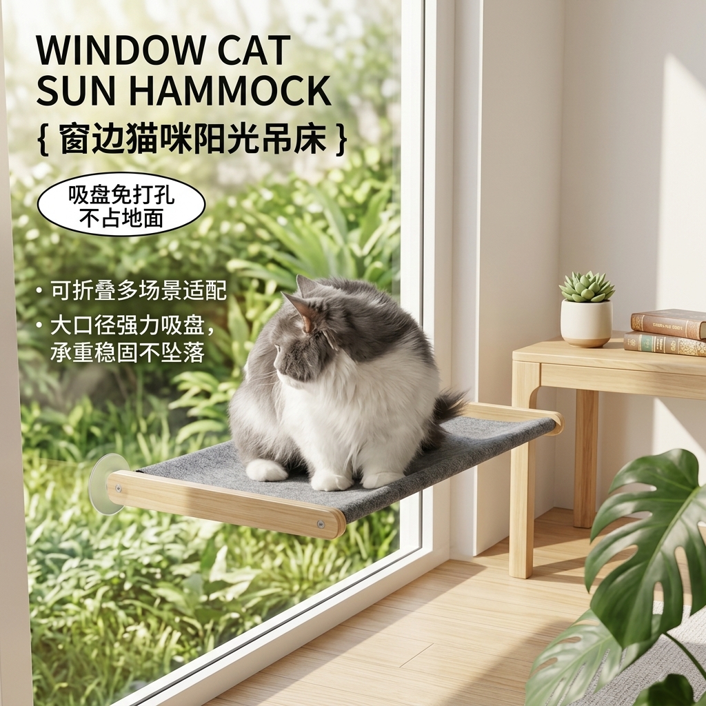 床边悬挂猫窝114-1
