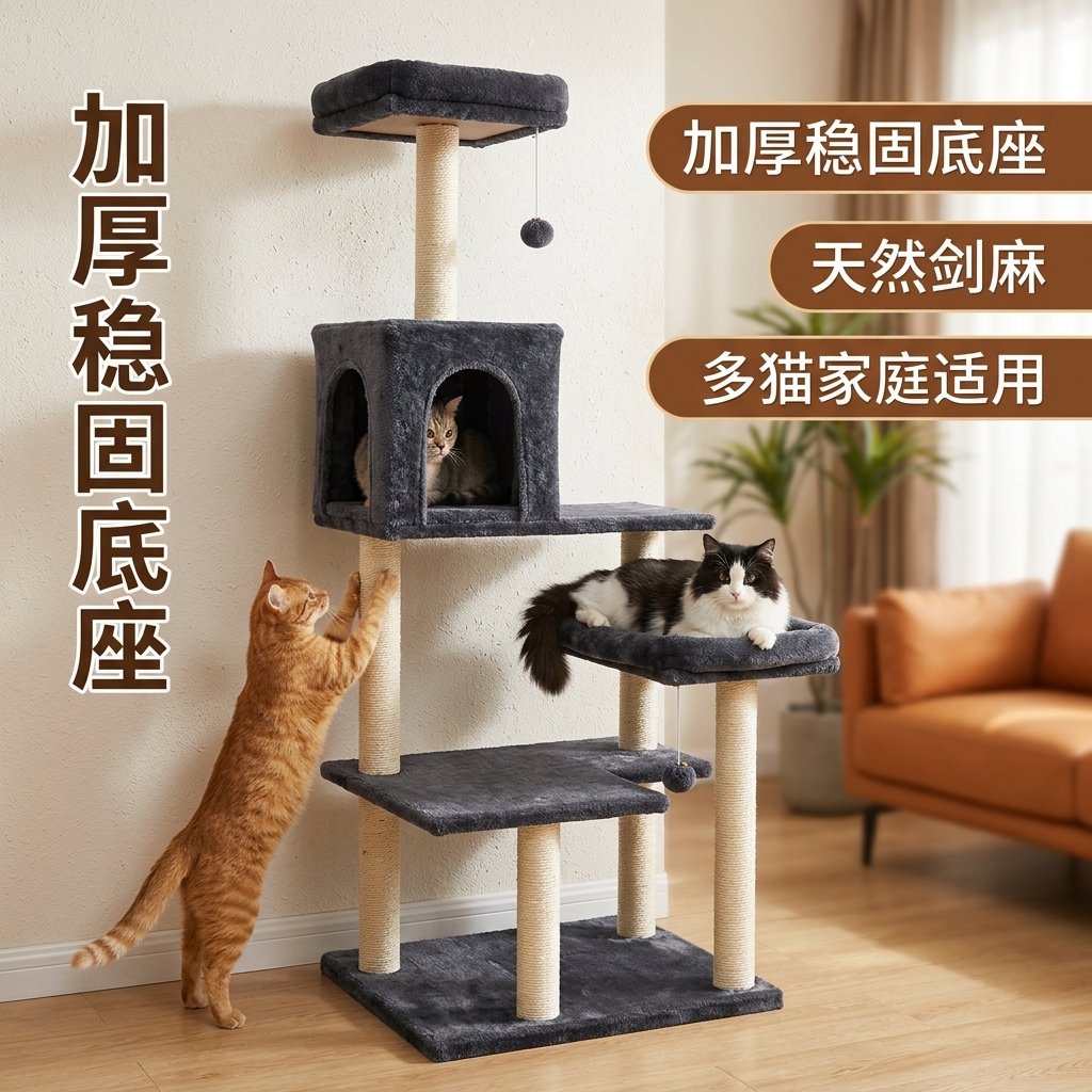 加厚稳固猫爬架16-1