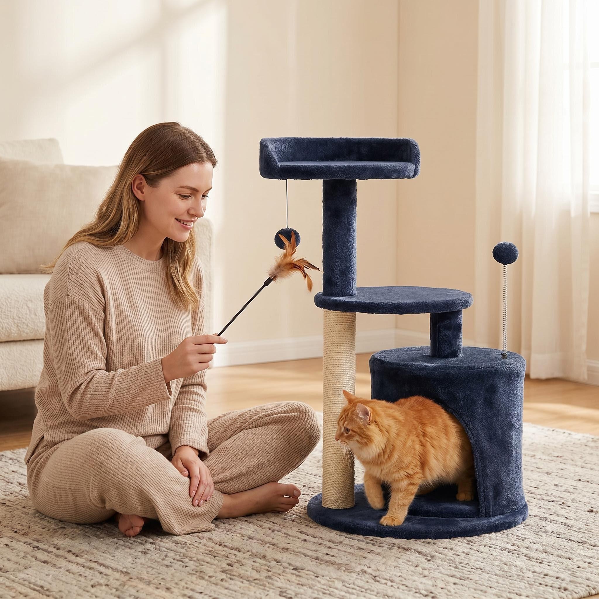 小户型猫爬架猫窝一体21-1