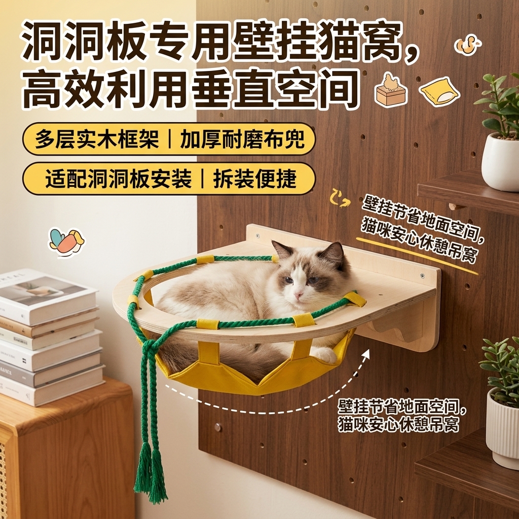 洞洞板专用猫窝DB001