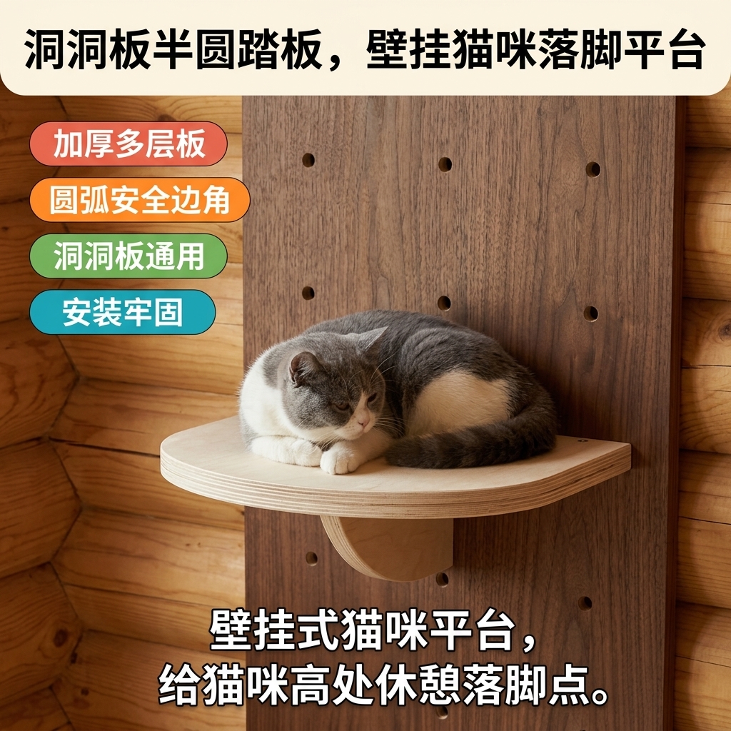 洞洞板半圆踏板DB005